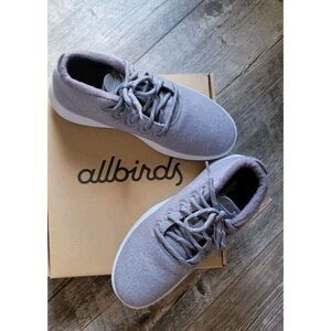 Allbirds Mizzle Runner-Up‎ High Top Sneaker Grey Women's Size US 9 Merino Wool